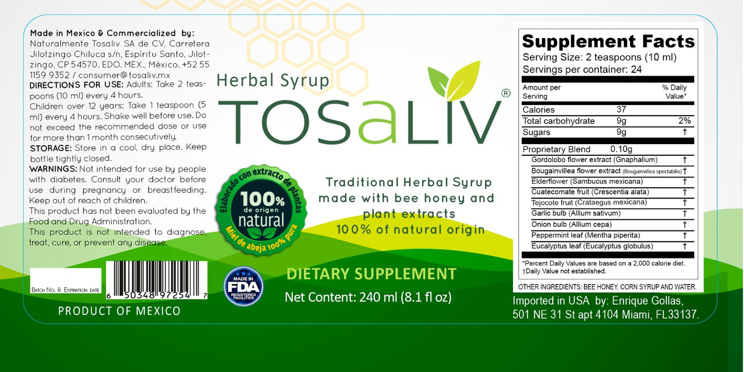 TOSALIV Syrup 240ml