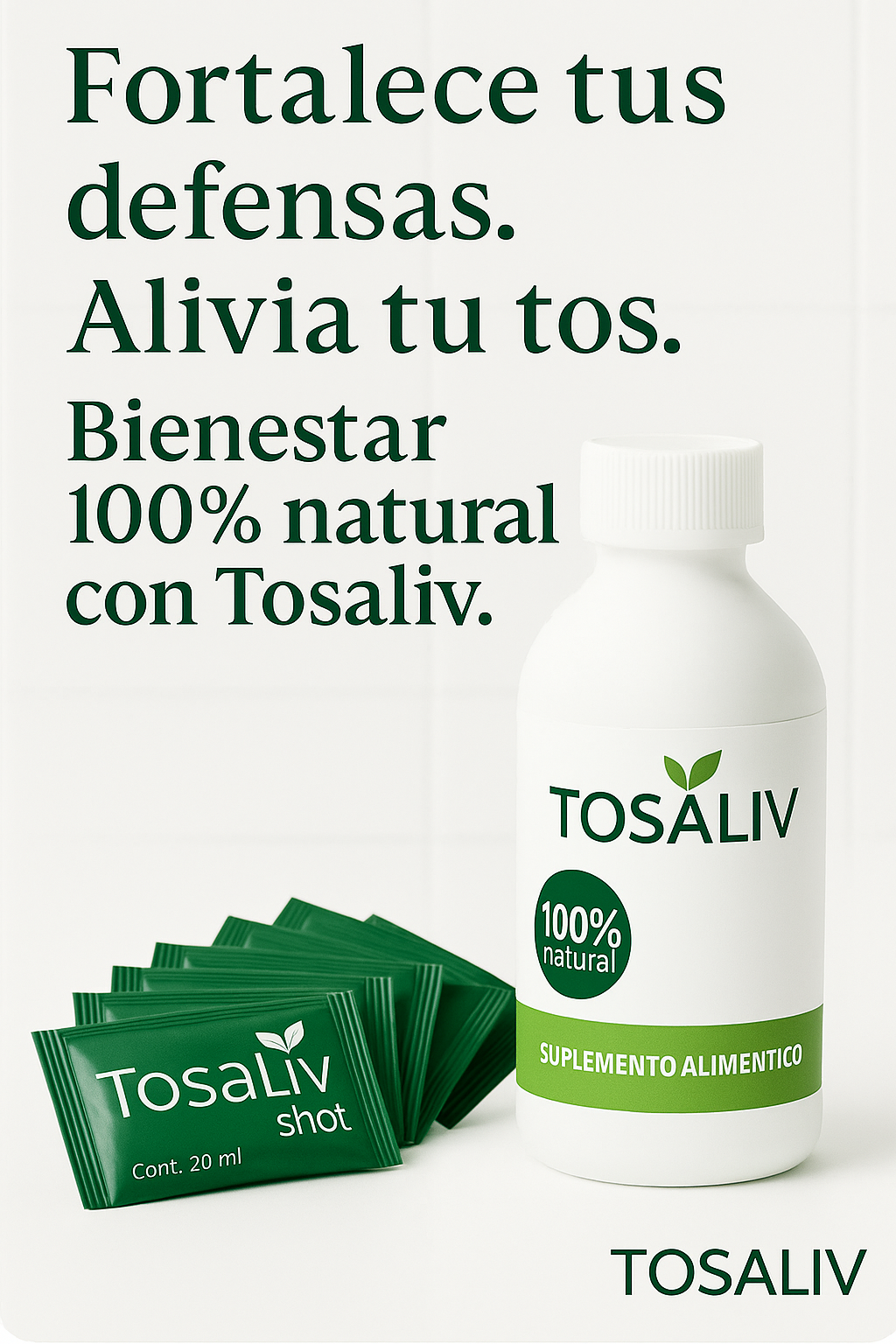 Tosaliv Bundle: 240ml Syrup + 6 Shots